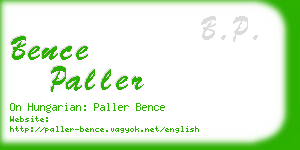 bence paller business card